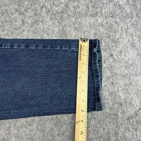 Lee Jeans Mens 38x30 Blue Straight Stretch Denim Medium Wash Pants FITS38x29 - Picture 14 of 15
